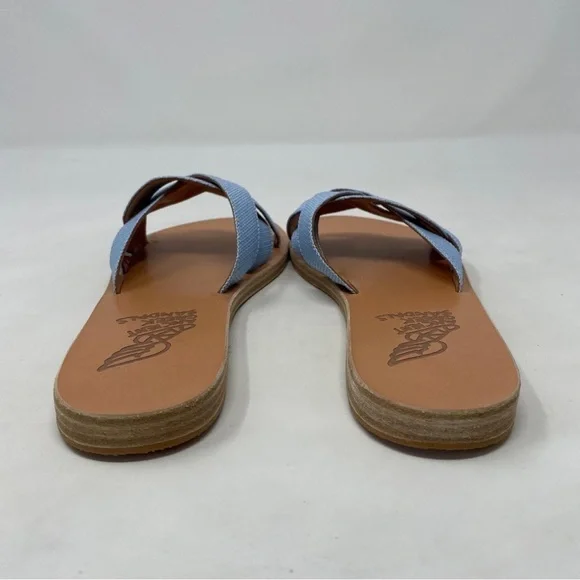 Ancient Greek Sandals Arachne Braided Raffia Slide Sandals NWT - Picture 8 of 12